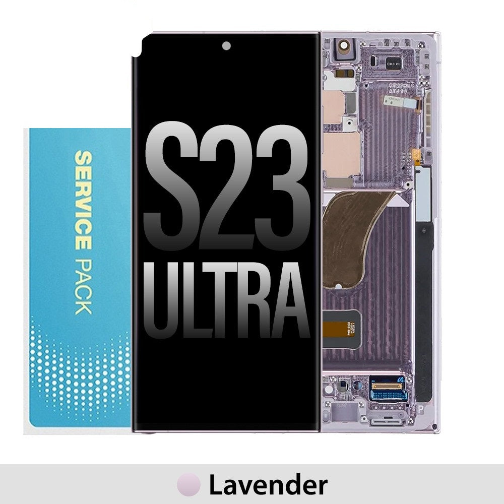 Samsung Galaxy S23 Ultra 5G S918B OLED Screen Replacement Digitizer GH82-30465D (Gold)-Lavender Samsung Galaxy S23 Ultra 5G S918B OLED Screen Replacement Digitizer GH82-30465D (Gold)-Lavender